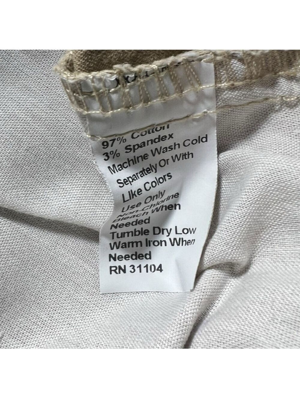 Crown & Ivy Boy’s Motion Flex Khaki Shorts American Flag Print Size 12R - Picture 4 of 6